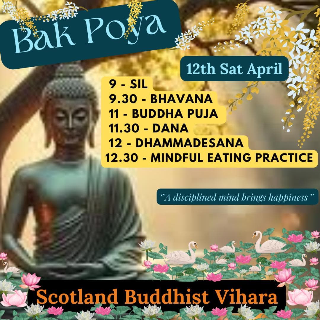 Scotland Buddhist Vihara – Bak Poya 2025