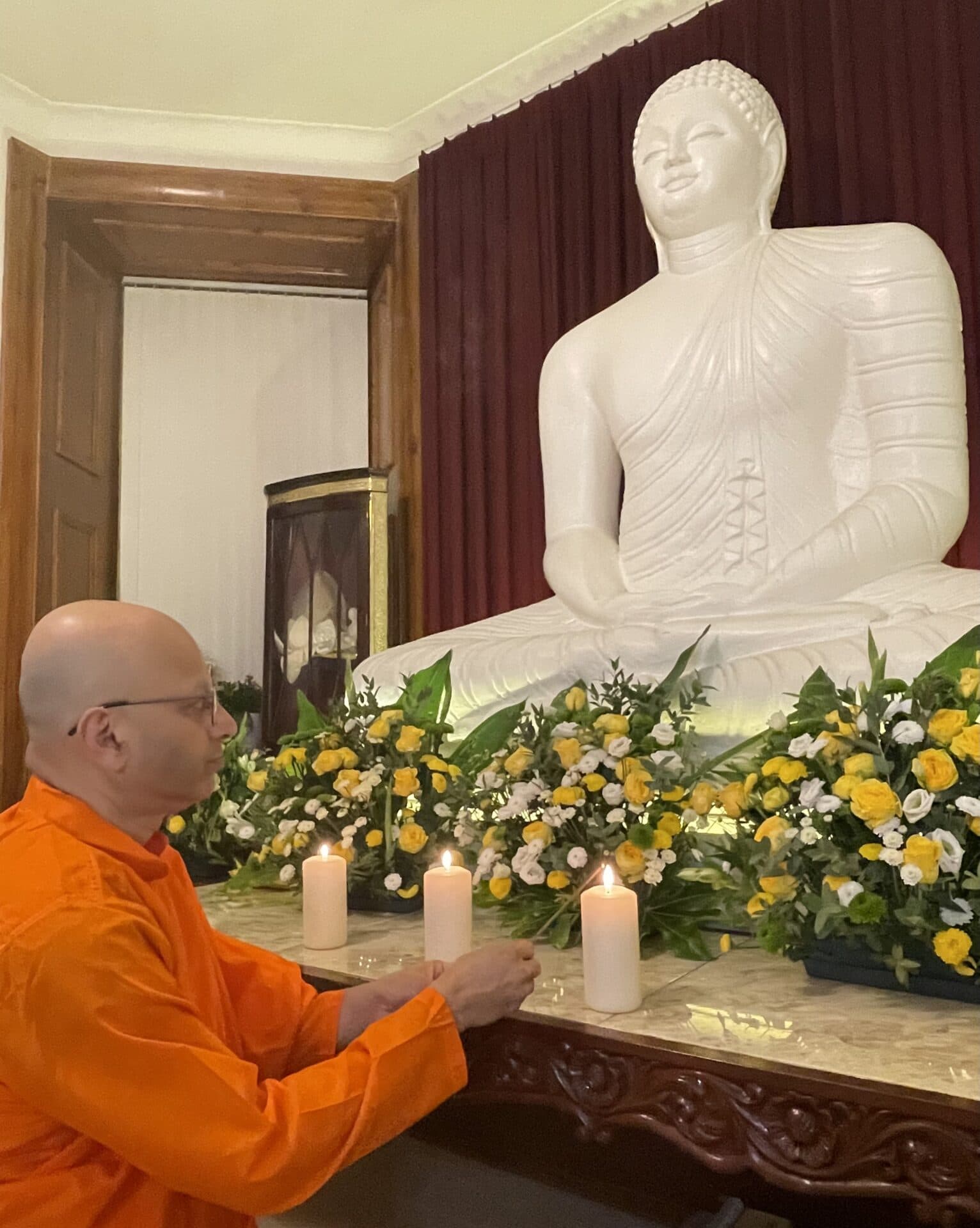 The Head Monk at the shrine
